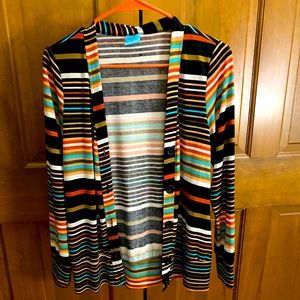 Multi Striped Cardigan